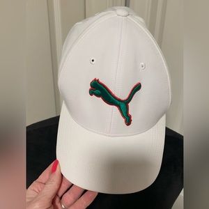 Puma Mens White Baseball Cap